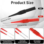 cobee 10 Pcs 0.7mm Test Probe Pins, Wire Piercing Probe Insulation Back Probes Non-Destructive Pin, Wire Piercing Probe Pin Multimeter Probes for Banana Socket Plug Car Tester