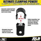 Light Bar Mount (1 PC-Single) UTV A-Pillar POD Light Mount by RLB MOTORSPORTS (1.75")