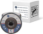 Benchmark Abrasives 4.5" x 7/8" Premium Zirconia T29 Angled Flap Discs 4 1/2 for Angle Grinder, Sanding Discs, Finishing, Rust, Stock Removal- Grinding Wheels 4 1/2 Inch (10 Pack) - 60 Grit