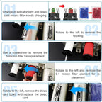 1/2" NPT 4 Stage Heavy Duty Industrial Grade, Auto Drain Air Drying System, Coalescing Filter, Particulate Filter, Double Desiccant Dryer and Air Regulator For Plasma Cutter and Paint Spray