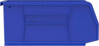 Akro-Mils 30230 AkroBins Plastic Storage Bins, Space-Saving Stackable Bins for Garage, Pantry, Craft Organization, 10.5 "L x 5.5 "W x 5"H, Blue, 12-Pack
