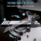 3Amp 9 Inch Benchtop Band Saw, 2-Speed（1700/2500FPM）with 360° Work Light, Miter Gauge & Rip fence, Steel Base, Band Saws for Woodworking