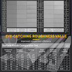 Surface Roughness Standards Set, Surface Finish Comparator Set, 30 Specimens with Ra0.05-12.5mm