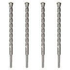 4-Pack SDS Plus 3/4 inch x 8 inch Rotary Hammer Drill Bits, Carbide Tipped for Brick, Stone and Concrete (3/4'' x 8'')