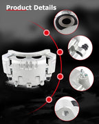 cciyu Rear Left & Right Brake Calipers Assembly w/Bracket 18-B4895 18-B4894 2006-2008 For Dodge For Ram 1500,2003-2008 For Dodge For Ram 2500,2003-2008 For Dodge For Ram 3500
