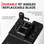 AFA Tooling - Metal Body Deburring Tool, PVC Chamfer Tool for Plastic Pipe with 1/2" Square Drive Pocket, Creates Smooth 15° Chamfered Edges, Reamer for 6 Pipe Sizes from 1-1/4" to 4", Chamfering Tool