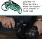1/2" x 12" Replacement Knife Sharpener Sanding Belts 120 Coarse Grit Sharpening Belt for Official Work Sharp Knife & Tool Sharpener (WSKTS & WSKTS-KT/Mk.1 & Mk.2)