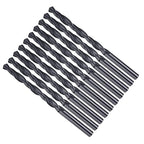Drill Bit, 5mm Cutting Diameter, 4241 HSS Nitriding Black 118° Cutting Angle Versatile Jobber Bits - (Applications: for Drilling Plastic Wood Soft Metal), 10-Pieces