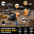 Cordless Angle Grinder for Dewalt 20V Battery, 3 Speed Adjustable Brushless Grinder with Up to 8500 RPM, 5/8''-11 Spindle Portable Grinder for 4-1/2'' Wheels for Cutting, Grinding(NO Battery)