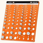 54 Nut Thread Gauges Checker Standard and Metric Checker Used A Standard Gauge to Set Pitch and Thread for The Chaser Thread Gauge with 22 Standard and 24 Metric Bolt and 8 Drill Bit Gauge