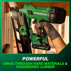 Metabo HPT 18V MultiVolt Cordless 21° Framing Nailer Kit, 3-1/2" Plastic Strip Framing Cordless Nailer, Power Tool with 4.0Ah Lithium Ion Battery, Drives 2" to 3-1/2" Nails, NR1890DRA