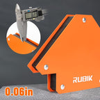 RUBIK 25 LB Welding Magnets, Heavy Duty Welding Magnets Set, Welding Magnet Holder,45 90 135 Degree Angle Holding Magnet, Holding Power Welding Accessories,6 Pcs Pack