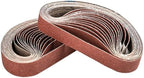 3/8x13 Sanding Belt, Premium Calcined Aluminum Oxide Grain Sandpaper, 40,60,80,120,180,240,320,400 (24/25 Pack) (80,120,240,320,400 Grit)