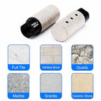 Diamond Coated Finger Bit, 1" Tile Milling Bit to Enlarge Polish Shape Holes on Porcelain Ceramic Marble Granite Tile Countertop, with 5/8-11 Thread to 3/8" Hex Shank Adapter, Diameter 25mm