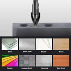 10 Pack 1/4" Concrete Drill Bits, Masonry Drill Bit Set, 6mm Tungsten Carbide Drill Bit Set for Tile/Ceramic/Glass/Mirror/Brick/Plastic/Cement, 1/4" Quick Change Hex Shank, in Carrying Case