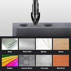 10 Pcs 1/8" Masonry Concrete Drill Bit Set for Tile Brick Glass Plastic Wood, Cross Tungsten Carbide Tip, Hex Shank, Work with Ceramic Porcelain Tile Wall Mirror Paver, 1/8 Inch Drill Bits,3mm