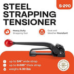 IDL Packaging S-290 Heavy Duty Popular High Tensile Feed-Wheel Tensioner for 3/8" to 3/4" Steel Strapping