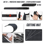 DECKIT 3D Printer Tool Kit 48Pcs 3D Printing Accessories Set with Deburring Tool, Nozzle Cleaner, Art Knife, Caliper Pen, Tube Cutter & Storage Bag | for All Printers/Removal/Cleaning/Finishing