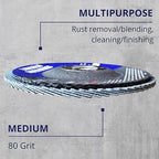 20 Pack Flap Discs 80 Grit 4.5" x 7/8" Sanding Wheels