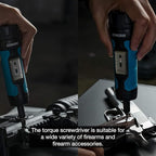 Neiko 10574A 1/4” Drive Torque Wrench Screwdriver Set | 30 Pieces of S2 Steel Philips, Hex, Slotted, and Torx Bits | 10 to 60 Inch-Pounds Torque Adjustment Range | Firearms Accurizing and Gunsmithing