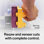 MICROJIG - GRR-RIP BLOCK Smart Push Block for Router Table, Jointer, Band Saws, and Table Saws, Includes 4 Auto-Drop Smart Heels, Extreme Grip, GB-1, Yellow/Green