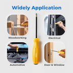 toolant 8PCS Magnetic Screwdrivers Set,4 Phillips and 4 flat head screwdriver,Comfort grip With Color Coded And Magnetizer For Woodworking,Home repairs and other screw driving applications