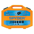 Spyder 11-Piece Bi-Metal Hole Saw Kit, 7 Hole Saws, Hex8 and Hex10 HSS Pilot Bits, and Hex8 and Hex10 Arbors, Rapid Core Eject Arbor System