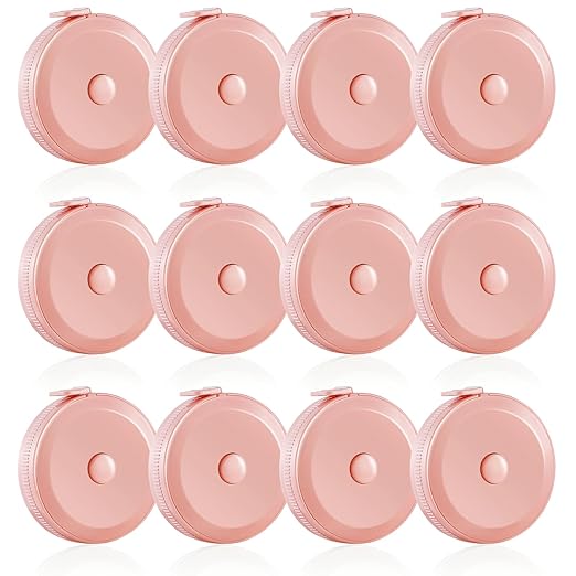 16 Pack Tape Measure, 60 Inch/150cm Retractable Body Measuring Tape - Cold Pink Soft Sewing Tape for Tailor, Craft & Cloth Measurements