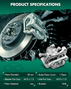 SCITOO 19B7430 Rear Right Disc Brake Caliper Assembly w/Bracket For Mazda For CX-5 2016-2023