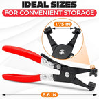 Radiator Hose Clamp Pliers Automotive - Hose Pliers Automotive Clip Removal Tool with Locking Mechanism - Carbon Steel Spring Clamp Tool for Car Repair, Plumbing and Removal of Clamps