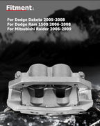 cciyu Front Left Brake Caliper Assembly w/Bracket 18B5009 For Dodge For Dakota 2005-2008,For Dodge For Ram 1500 2006-2008,For Mitsubishi For Raider 2006-2009