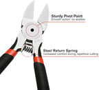BOENFU Wire Cutters Heavy Duty 5 Pack Side Cutters 6 Inches Wire Snips Flush Cut Pliers Metal Cutting Tool for Crafting, Floral, Artificial Flowers, Chicken Wire, Electrical