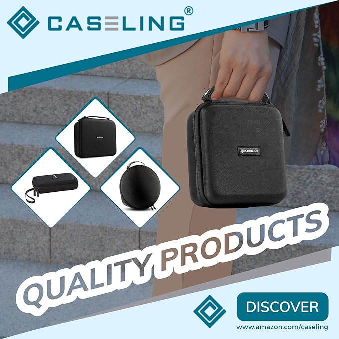 caseling Hard Case - 8.67" x 7.8" x 3.5" - Fits BLACK+DECKER LDX120C / LD120VA Cordless Drill/Driver - EVA Protection Foam Hard Shell Holder for Electronics Storage and Travel (Case only)