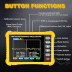 Mini Handheld Oscilloscope Kit, 2.5MS/s Portable Pocket Oscilloscope Multimeter,250KHz Bandwidth, 2.8" TFT Display,USB Rechargeable, Advanced Auto Trigger System, Portable for Fieldwork