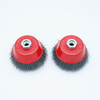 4 Inch Wire Cup Brush Set for Angle Grinder Ideal for Paint Stripping and Heavy Duty Conditioning, 5/8-11 Threaded Arbor (2)