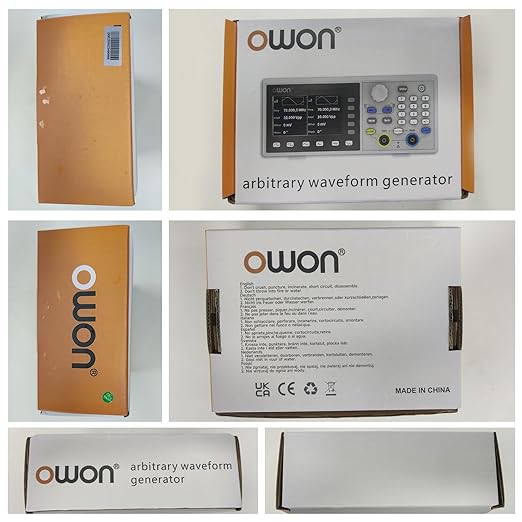 OWON DGE2035 Dual-Channel Arbitrary Waveform Generator, 35MHz Function Generator, 125MSa/s Sampling Rate, 14-bit Resolution, 3.6” TFT LCD, Signal Generator with AM/FM/FSK Modulation, PC Control