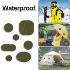 45PCS Nylon Repair Patch Self-Adhesive Pre-Cut Fabric Patch Down Jacket Repair Patches for Puffer Jackets Tenacious Tape Polyester Waterproof Lightweight Tent Repair Patch for Clothes Bag(Army Green)