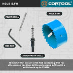 3 Inch Hole Saw with Arbor for Metal and Wood Cutting, Bi-Metal Hole Cutter, 3" Hole Saw Kit for Drywall, Wood, PVC Boards, Fiberglass and Vent Pipes