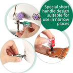Buspoll Sewing Machine Screwdriver Ultra Short Screwdriver Tool - One Flat Head and One Phillips Screwdriver for Sewing Projects