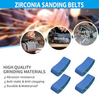 3 x 18 Zirconia Sanding Belts,36 Grit 3x18 Inch Sanding Belt, 3x18 Belt Sander Sanding Belts for Metal Polishing, Woodworking,6 Pack(3x18in,36 Grit)