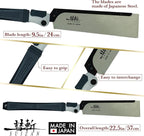 SUIZAN Folding Dozuki Dovetail Saw 9.5" Crosscut - Professional Japanese Pullsaw Handsaw Woodworking Tools