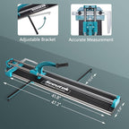 Seeutek Manual Tile Cutter, 40 inch Professional Porcelain Ceramic Tile Cutter, Double Rails Design Tile Cutter Tool, with Tungsten Cutting Blade and Laser Guide Positioning