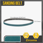 1/2 x 18 Inch Sanding Belt, 36 Pcs 240 Grit Zirconia Knife Sharpener Belts Work Sharpening for Belt Sander Knife Carving Tool Metal Working