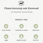 Superior Trading Oak Mini Fire Wood w/Fire Starter Pods, Winter Fireplace Starter, Wood Stove, USDA Cert 4-5” Kiln Dried Firewood, USA Made, 10-11 lbs in Plastic Storage Box
