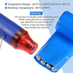 MECCANIXITY Battery Wrap PVC Heat Shrink Tubing 26mm Dia 43mm Flat 33 Feet(10meters) Blue Good Insulation for Battery Pack