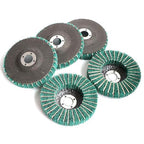 5Pcs 4.5" x 7/8" Nylon Fiber Flap Disc Polishing Grinding Wheel,Scouring pad Buffing Wheel for Angle Grinder, Polishing Tools (Grit 120)