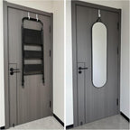 Over The Door Metal Hooks with Plastic Coating 5.5" Fit 0.5" to 1 3/8" Door 6 Pcs Heavy Duty Single Towel Robe Rack Wreath Bathroom Shower Hanger Shoe Organizer Ironing Board Short White