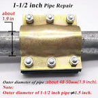 Water Pipe Repair Clamp for 1-1/2 inch Pipe(OD of Applied Pipe is 1.9 inch),Leak Sealer for Pipes and Plumbing,Length 4.72 inch,Suitable for PE/PPR/Steel/Iron Pipe