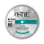 8-1/4 Inch Circular Saw Blade 60T, 5/8 Inch Arbor, Alternate Top Bevel Saw Blades for Cutting Wood, 1 Pack