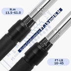 3/8-Inch Drive Click 3/8 Torque Wrench 4 Pcs Set, 10~45FT/13.5-61N.m, Torque Wrench 3/8 with Extention Bar, 3/8'' to 1/2'' Adaptor and 3/8'' to 1/4'' Adaptor